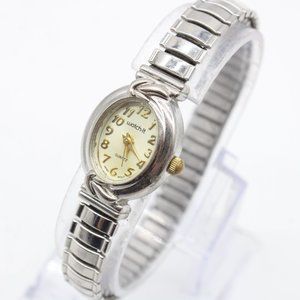 Vintage Watch It Watch Womens Silver Tone Stainless Steel Classic Oval Dial